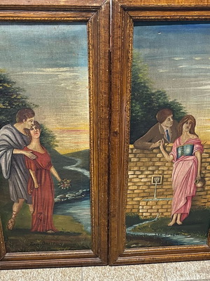 Πίνακες μεταχειρισμένοι, σετ 2 τεμαχίων, διαστάσεις 90x45