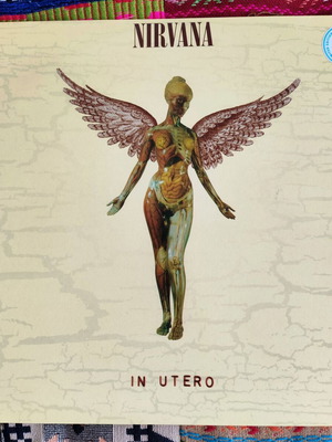 Nirvana In Utero blue vinyl and poster like new