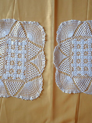 Handmade doily set new