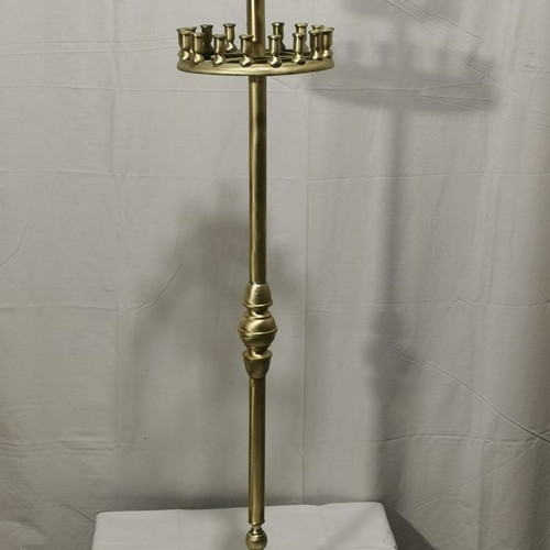 Brass Menorah used, 26 candles, 1950s era