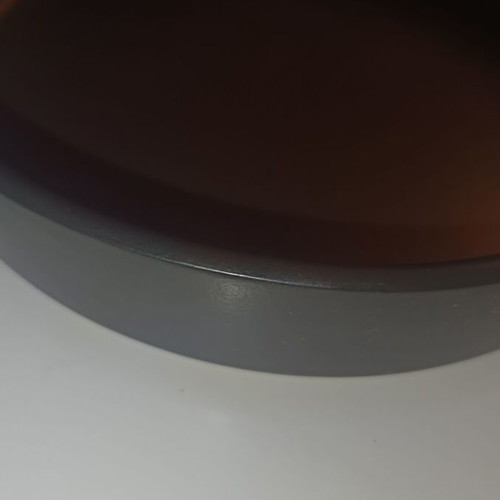 Ceramic baking pan black like new 24 cm diameter