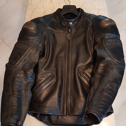Dainese Flash 2 leather motorcycle jacket used, size 46