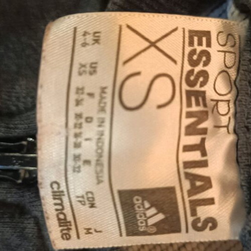 Adidas sweatshirt like new, gray and pink, size XS