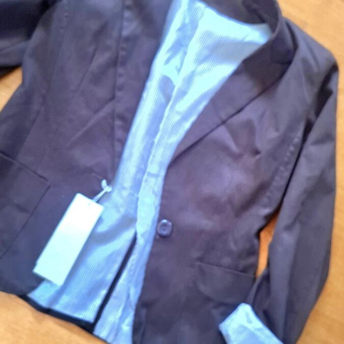 Assos Brown Blazer with Blue Stripes Size M Medium New
