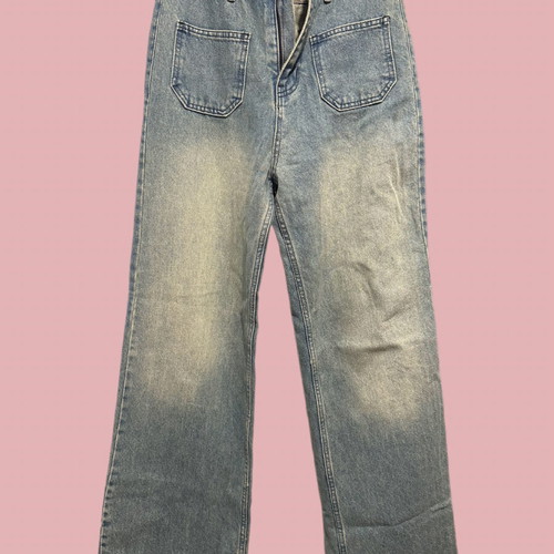 Jeans like new, trendy light blue with pockets, Trendyol, size S