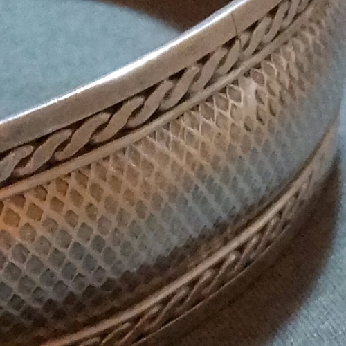 Silver 925 bracelet handmade, like new, snake skin design