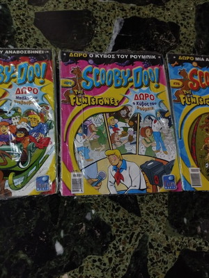Scooby-Doo & The Flintstones comics, like new, set of 3