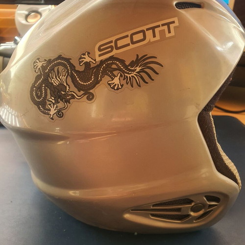 Children's ski helmet used for winter sports