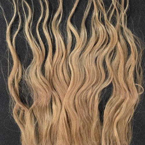 Natural hair weft No. 9.0 blonde 120×50cm new