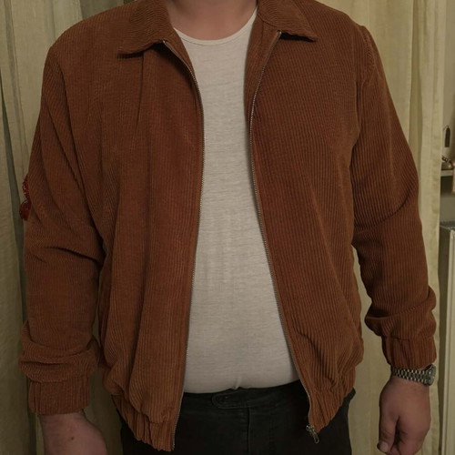 Men's corduroy outerwear orange like new XL