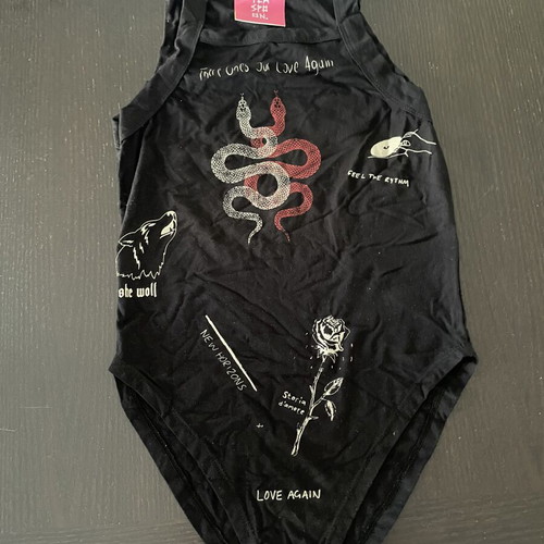 One Teaspoon bodysuit like new, size S, black