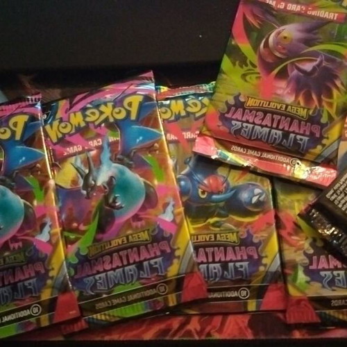 Phantasmal Flames Pokemon TCG booster packs new, limited pieces