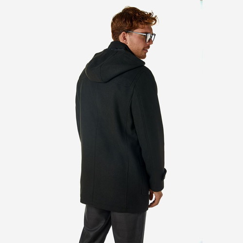 Sogo Montgomery Coat Black New Men's