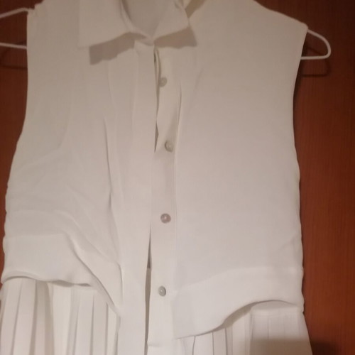 Massimo Dutti white long dress used, size S/36, summer elegant look