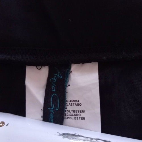 Aqua Green swim skirt, black, size S
