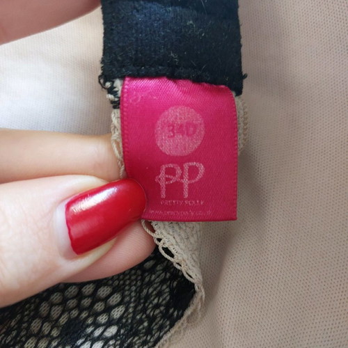Pretty Polly bra used 34D with black lace