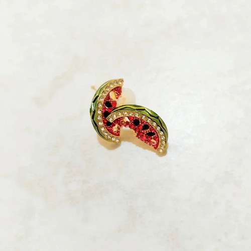 Mango Watermelon Stud Earrings New, Summertime Style