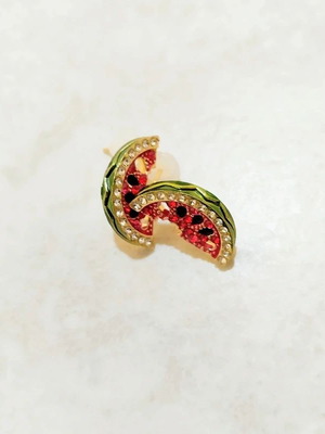 Mango Watermelon Stud Earrings New, Summertime Style