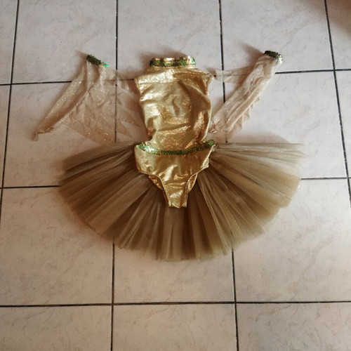 Gold rhythmic gymnastics leotard like -  20,00 - Vendora.cy