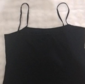 Μαύρο Cropped Τοπ με Τιραντάκι – Lussile, Μέγεθος M