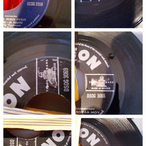 Stelios Kazantzidis Collection of 58 Original 45 RPM Records, 2 Boxes, Laiko