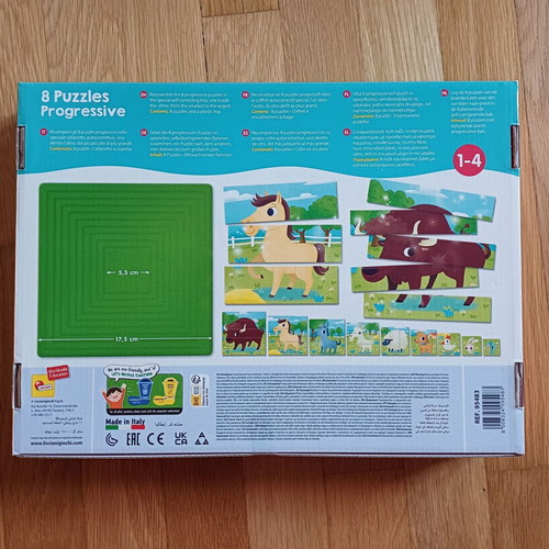 Puzzle pyramid new with farm theme, 9 pieces Carotina
