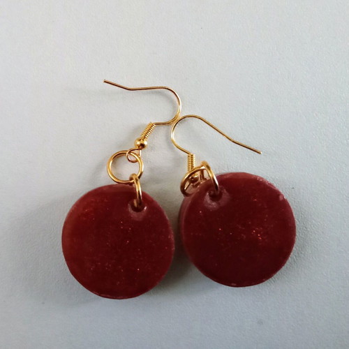 Tree of Life handmade earrings new, brown color