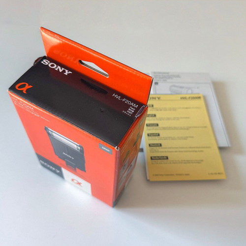 Sony HVL-F20AM external flash like new for Alpha cameras
