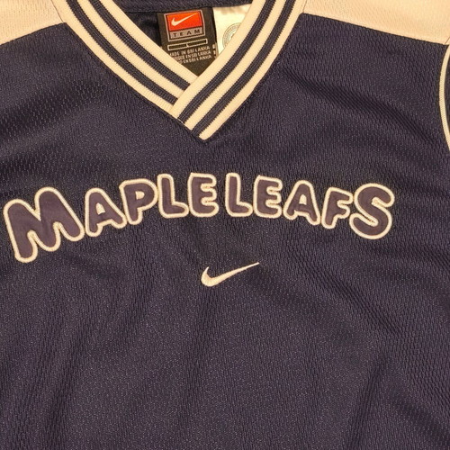 Vintage Nike Team Toronto Maple Leafs NHL mesh jersey youth large used