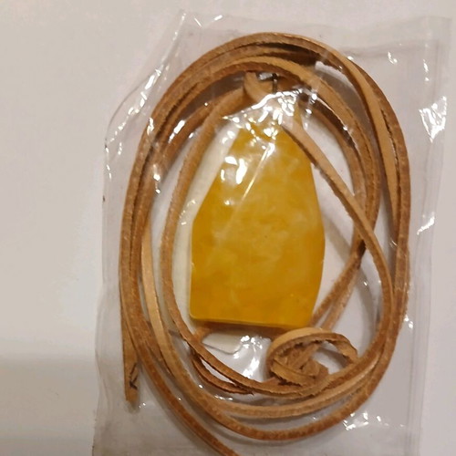 Necklaces from artificial amber new, set of 3 pieces