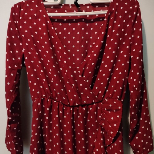 Calliope dress with ruffles and polka dots new, XS-S, red-pink-fuchsia