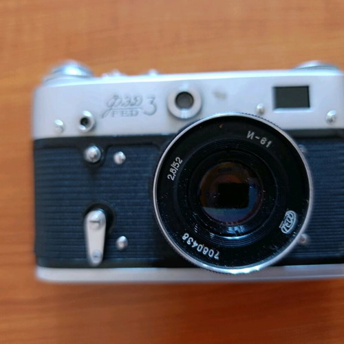 Retro FED 3 35mm rangefinder analog camera used
