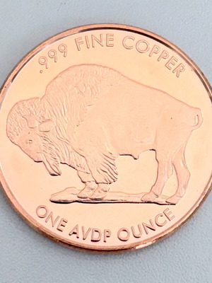 USA Buffalo 1oz καθαρό χάλκινο νόμισμα 999 καινούργιο