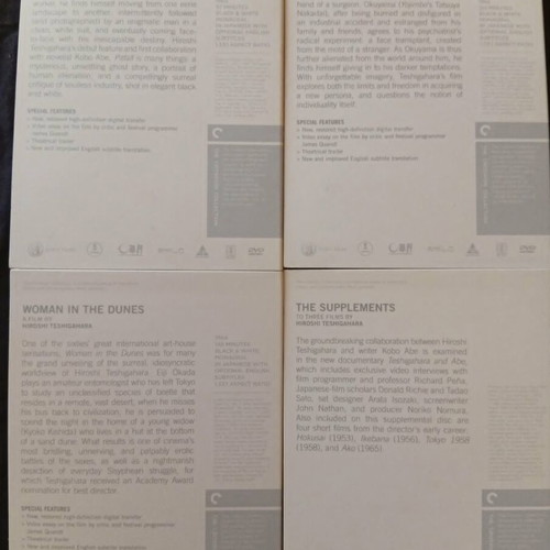 Three Films by Hiroshi Teshigahara DVD box set used, English subtitles