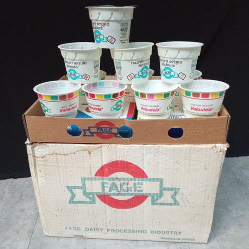 Fage Veloutela Vintage Yogurt Packaging Used From 1980s