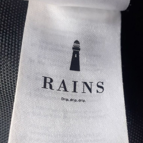Rains backpack black waterproof used