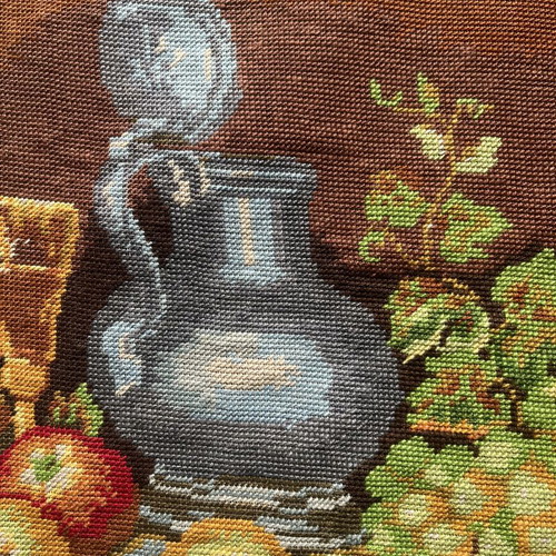 Handmade textile painting like new, 0.73x0.38 m