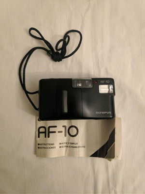 Olympus AF-10 φωτογραφική μηχανή μεταχειρισμένη με βιβλίο οδηγιών και θήκη