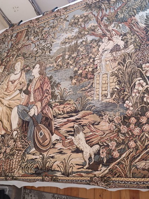 French tapestry large 176x165 cm like new
