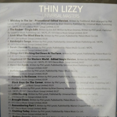 Classic Thin Lizzy CD like new