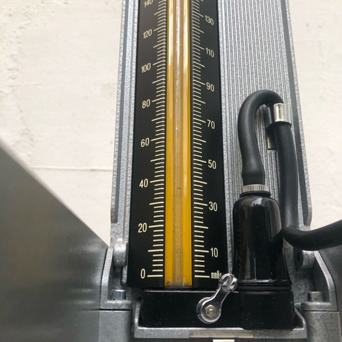Vintage mercury sphygmomanometer used