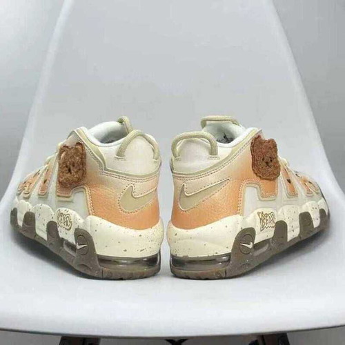 Nike Air More Uptempo GS Khaki Brown Bear design new sports sneakers