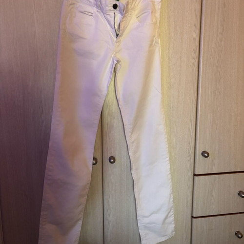 Benetton women's white pants like new, size S