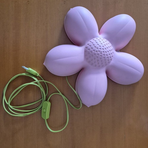 IKEA Smilla Bloma wall light like new, pink flower