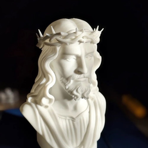 Illuminated Jesus bust new with LED lighting