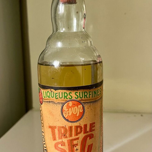 Λικέρ Triple Sec EVOP σφραγισμένο, συλλεκτικό παλιό μπουκάλι