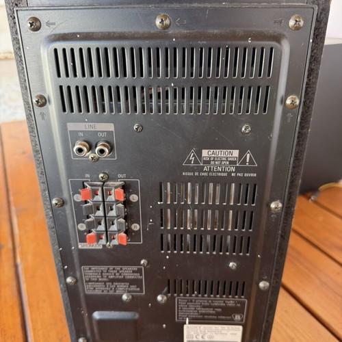 AIWA NSX-V900 stereo system with AIWA speakers and Sony subwoofer