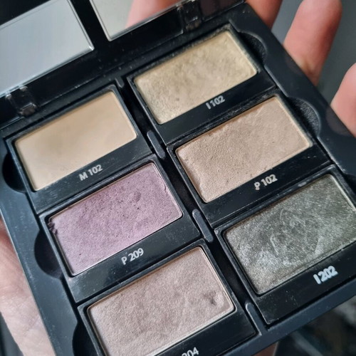 Lancôme Ombre Hypnôse eyeshadow palette 6 shades used
