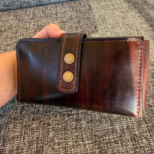 Handmade leather tobacco pouch