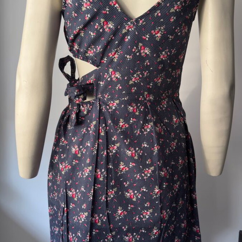 Anel summer dress like new, size L 40 12, blue multicolor